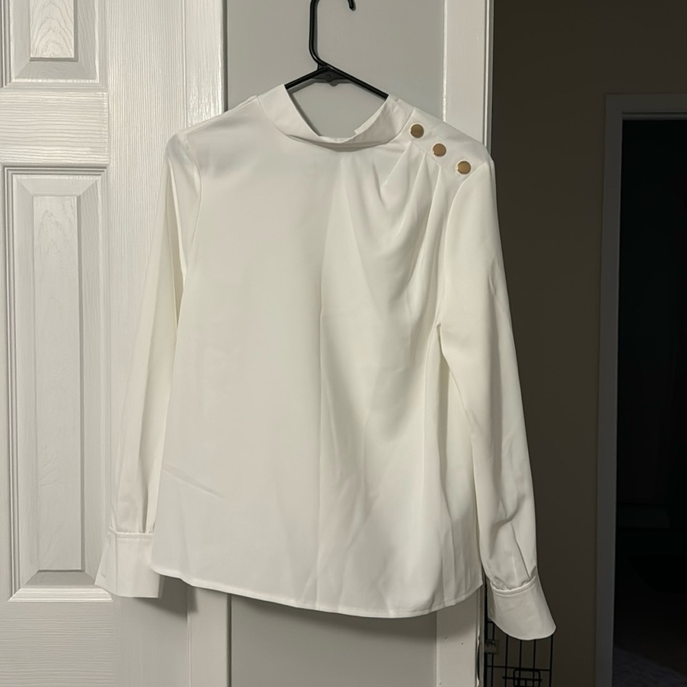 SHEIN size Medium US 6 white blouse